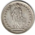 Швейцария 1 франк 1921 год