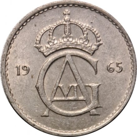 Швеция 10 эре 1965 год