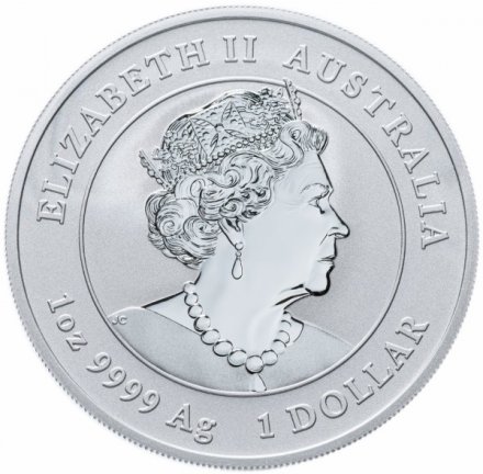 Австралия 1 доллар 2020 год - Год Крысы (Год Мыши). Мышь с позолотой, в футляре