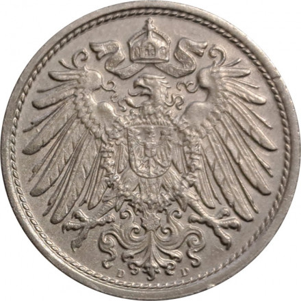 Германия 10 пфеннигов 1914 год (D)