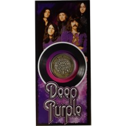 «Deep Purple» - Гравированная цветная монета 10 рублей в буклете