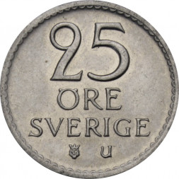Швеция 25 эре 1972 год