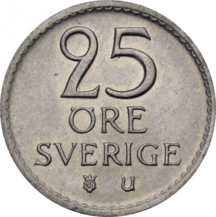 Швеция 25 эре 1972 год