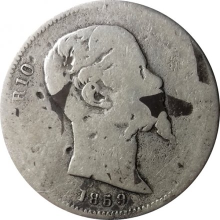 Италия 1 лира 1859 год