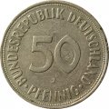 ФРГ 50 пфеннигов 1974 год (J)