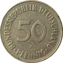 ФРГ 50 пфеннигов 1974 год (J)