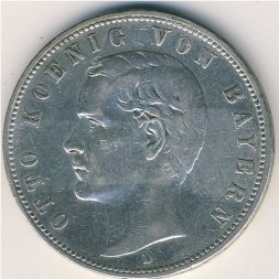 Бавария 5 марок 1907 год