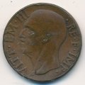 Италия 10 чентезимо 1939 год - Король Виктор Эммануил III (медь)