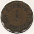 Кипр 1/2 пиастра 1944 год