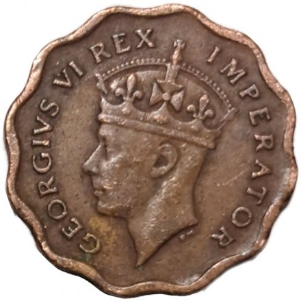 Кипр 1/2 пиастра 1944 год