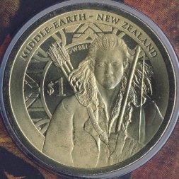 Новая Зеландия 1 доллар 2013 год - Хоббит. Пустошь Смауга