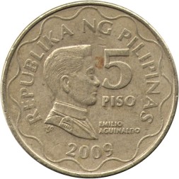 Филиппины 5 песо 2009 год