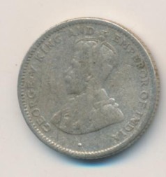 Цейлон 25 центов 1921 год