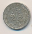 Цейлон 25 центов 1921 год