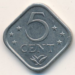 Антильские острова 5 центов 1981 год