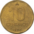Аргентина 10 сентаво 1986 год