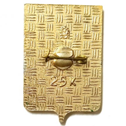 Значок Тихвин. Герб. Батумская серия (тип 2)