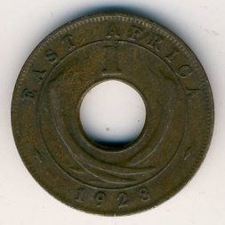Восточная Африка 1 цент 1928 год