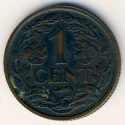 Нидерланды 1 цент 1928 год