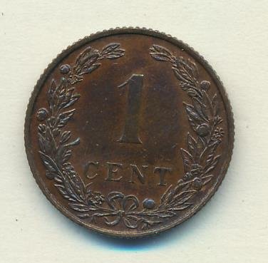 Нидерланды 1 цент 1906 год