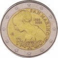 Сан-Марино 2 евро 2020 год - 500 лет со дня смерти Рафаэля Санти