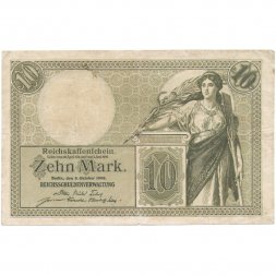 Германия 10 марок 1906 год - VF
