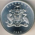 Барбадос 25 долларов 1986 год