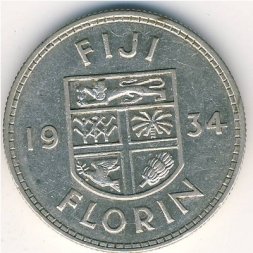 Фиджи 1 флорин 1934 год
