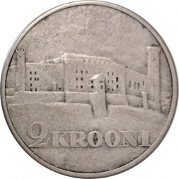 Эстония 2 кроны 1930 год - Замок Тоомпеа в Таллине