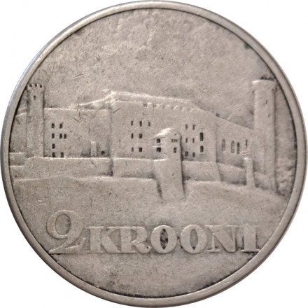 Эстония 2 кроны 1930 год - Замок Тоомпеа в Таллине