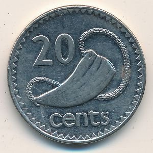 Фиджи 20 центов 1994 год