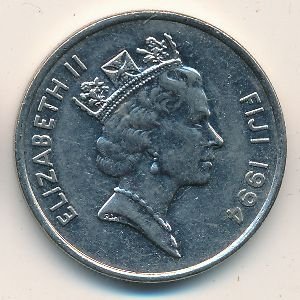 Фиджи 20 центов 1994 год