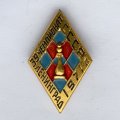 Значок. 39 Чемпионат СССР. Шахматы. Ленинград 1971г (сине-красный)