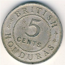 Британский Гондурас 5 центов 1936 год