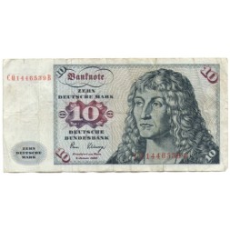 ФРГ (Германия) 10 марок 1980 год - F
