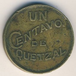 Гватемала 1 сентаво 1933 год