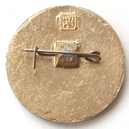 Значок Интеркосмос СССР - Франция. 1982 г. (тип 2)