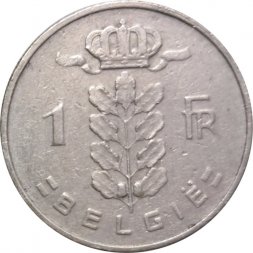 Бельгия 1 франк 1963 год BELGIE