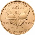 США 1 доллар 2016 год - Индейцы-радисты (P)