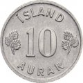 Исландия 10 эйре 1973 год 
