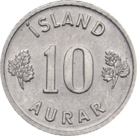 Исландия 10 эйре 1973 год 