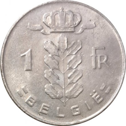 Бельгия 1 франк 1976 год BELGIE