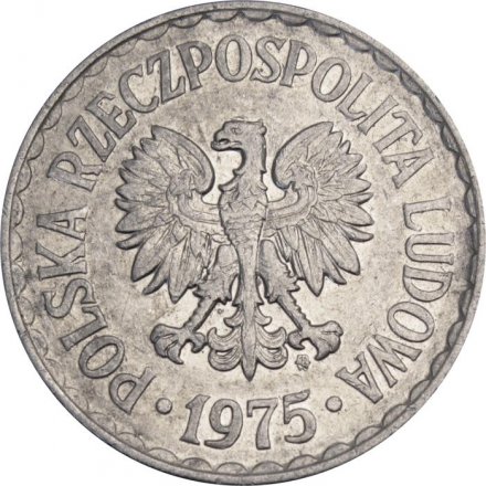Польша 1 злотый 1975 год (MW)