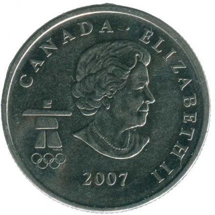 Канада 25 центов 2007 год - XXI зимние Олимпийские Игры, Ванкувер 2010. Хоккей