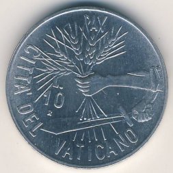 Ватикан 10 лир 1984 год
