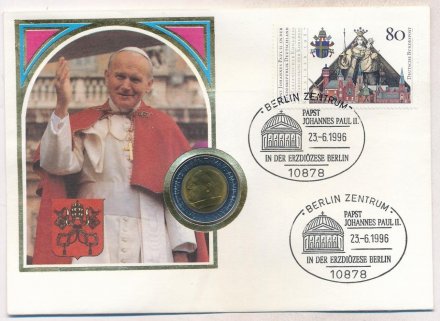 Ватикан 500 лир 1985 год