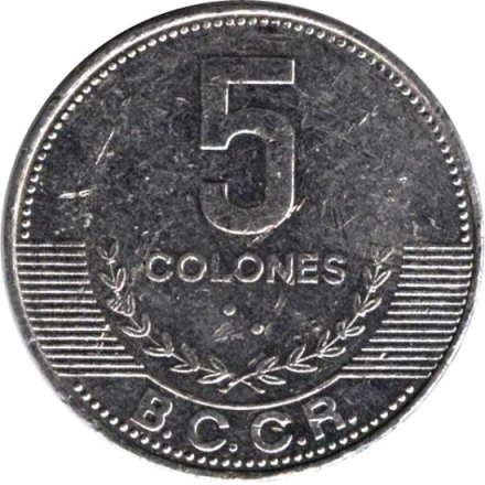 Коста-Рика 5 колон 2012 год