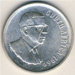 ЮАР 1 рэнд 1969 год
