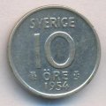 Швеция 10 эре 1954 год - Король Густав VI Адольф