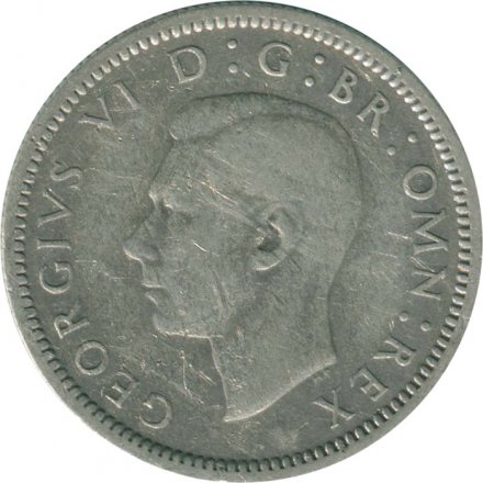 Великобритания 6 пенсов 1939 год